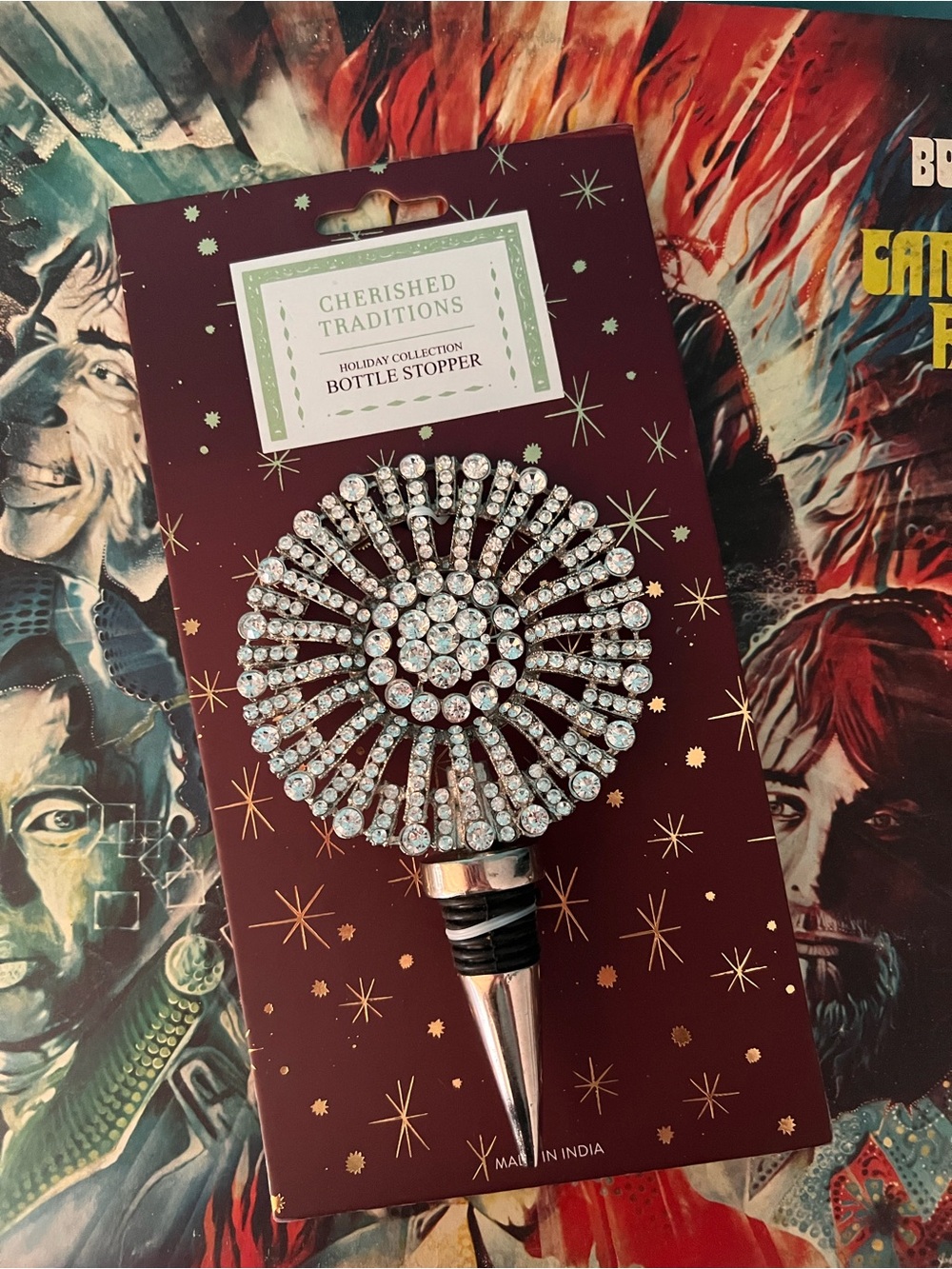 NIP Gorgeous  Traditions Rhinestone Bottle Stopper